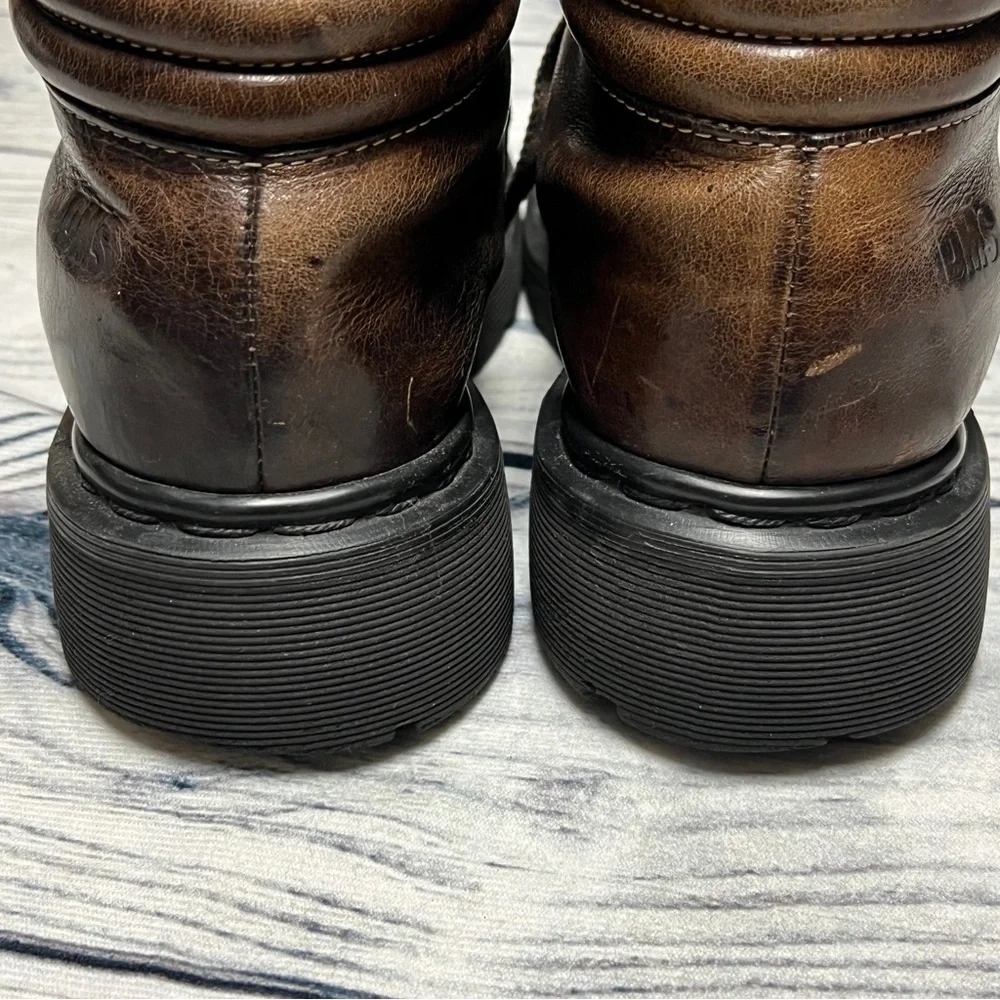 Vintage Dr Martens Brown Leather Ankle Boots Size 9